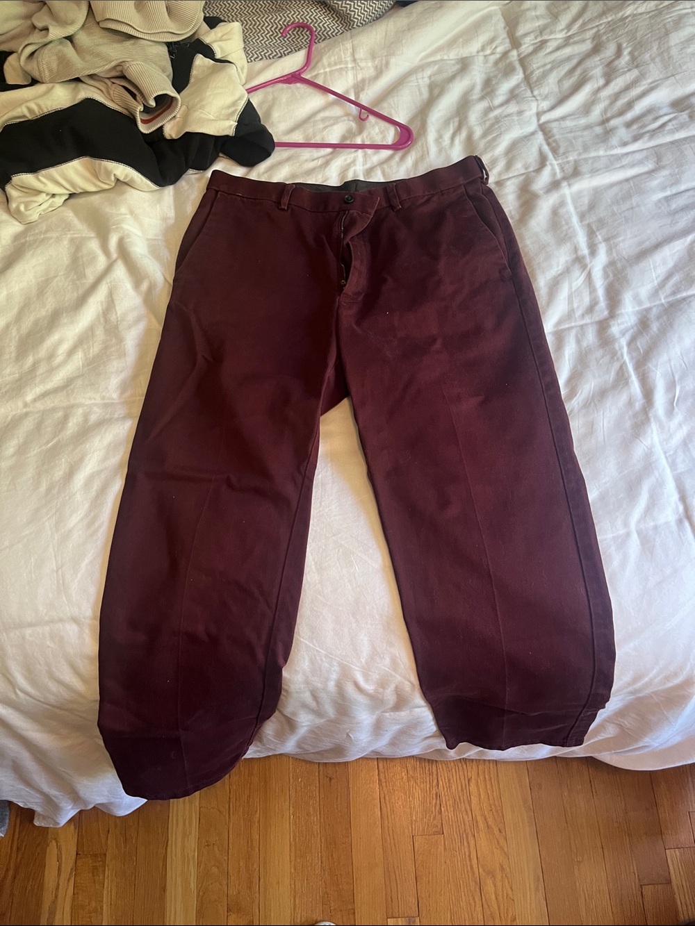 Haggar Men's Burgundy Chino Pants